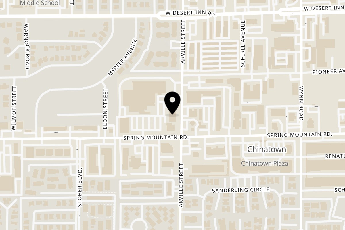 Map showing the location of Crab N Spice ChinaTown on 3455 Arville St STE 102 in Las Vegas